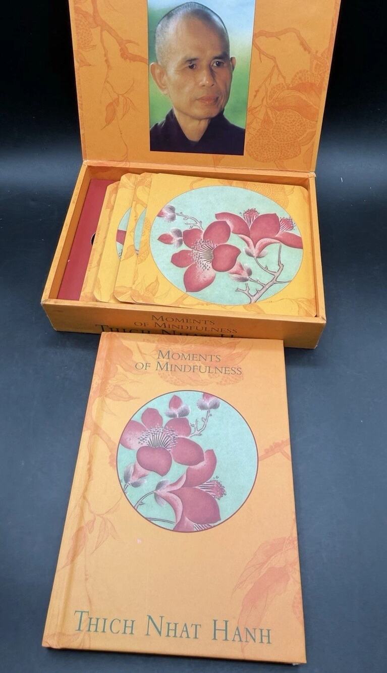 Moments of Mindfulness by Thich Nhat Hanh Meditation Cards & Guidebook In Box